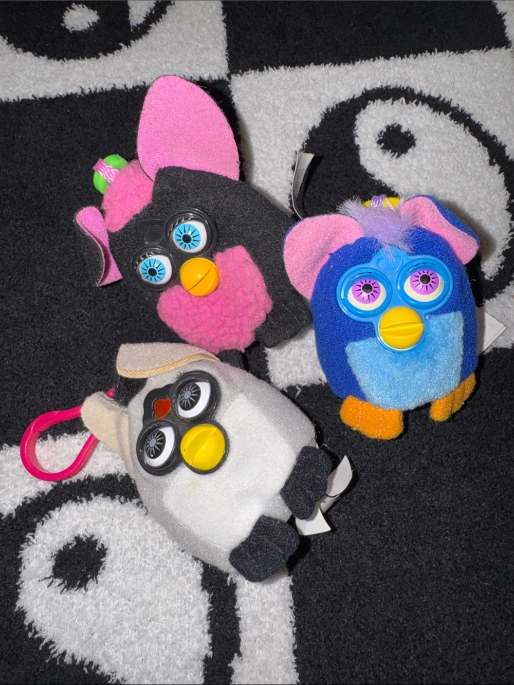 Furby Plush Keychain Set